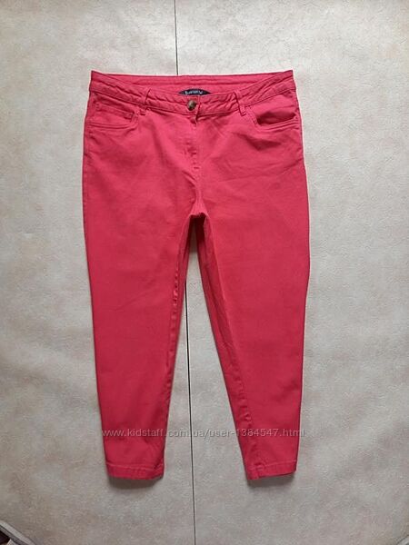 Стильные джинсовые капри бриджи скинни с высокой талией Bonmarch, 12 размер