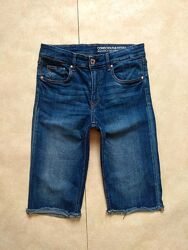 Стильные джинсовые шорты бриджи с высокой талией H&M, 38 pазмер. 