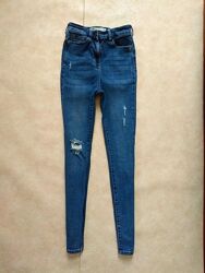  Брендовые джинсы скинни с высокой талией Next, 6 размер.