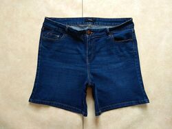 Стильные джинсовые шорты бриджи бермуды c высокой талией George, 16 размер.
