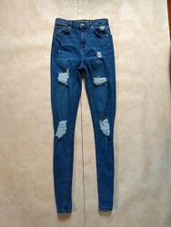 Стильные джинсы скинни с высокой талией Topshop, 28 pазмер. 