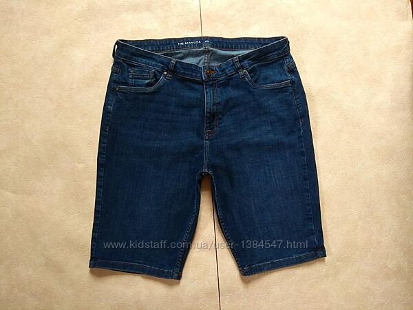 Стильные джинсовые шорты бриджи с высокой талией C&A, 16 pазмер. 