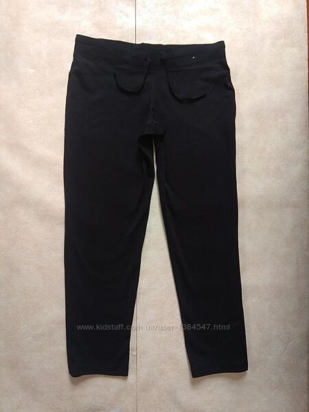 Спортивные прямые черные штаны палаццо с высокой талией George, 14 pазмер. 