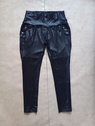 Брендовые черные штаны с пропиткой и высокой талией Asos, 18 размер. 