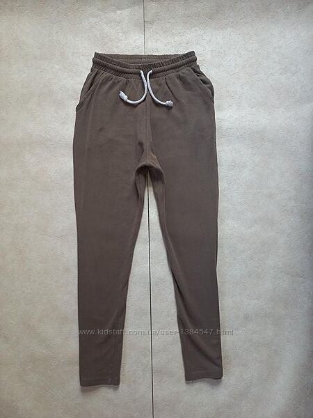 Спортивные бежевые штаны с высокой талией Zara, 36 pазмер.
