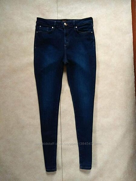 Стильные джинсы скинни с высокой талией F&F, 14 размер.