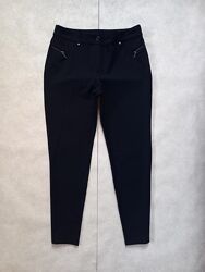 Стильные черные штаны скинни с высокой талией Canda, 14 pазмер. 