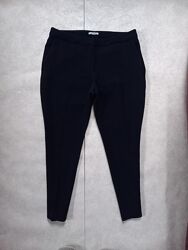 Классические черные зауженные штаны брюки с высокой талией H&M, L pазмер. 