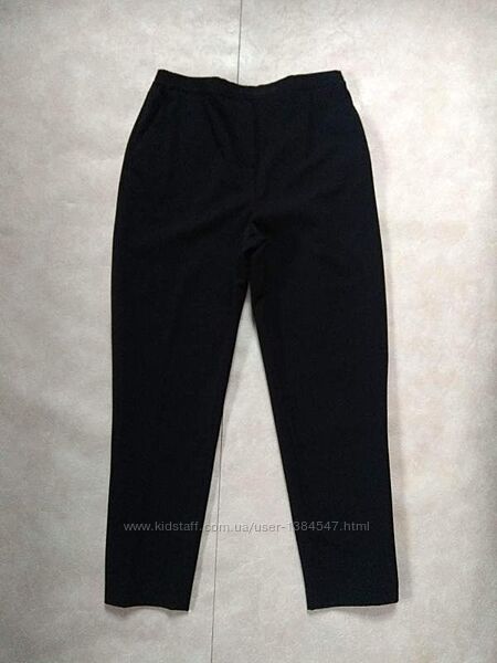 Черные прямые штаны брюки бойфренды с высокой талией Kingfield, 14 pазмер. 
