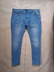 Мужские брендовые джинсы скинни с высокой талией Ze enzo, 38 pазмер. 