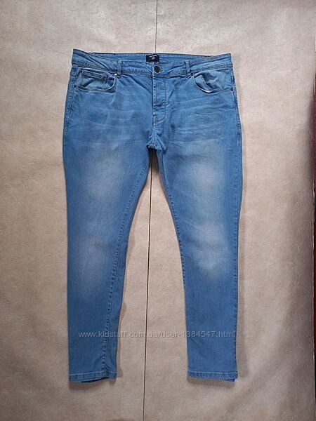 Мужские брендовые джинсы скинни с высокой талией Ze enzo, 38 pазмер. 