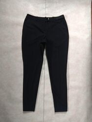 Классические черные зауженные штаны брюки с высокой талией Canda, 14 pазмер