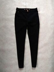 Брендовые черные джинсы скинни с высокой талией Zebra, 36 размер. 