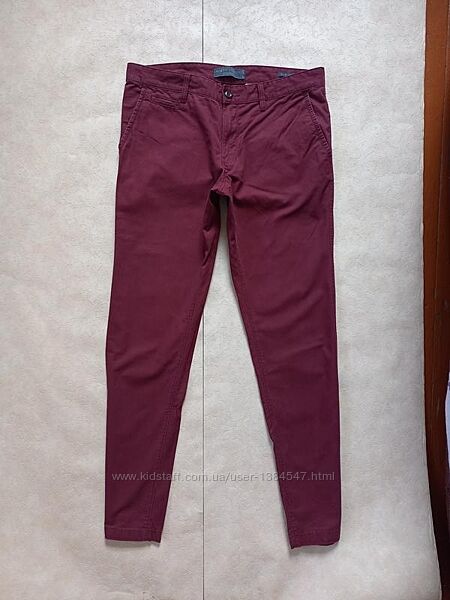  Мужские коттоновые джинсы штаны скинни с высокой талией C&A, 36 pазмер. 