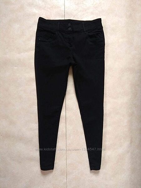 Стильные черные джинсы скинни с высокой талией Next, 14 размер. 