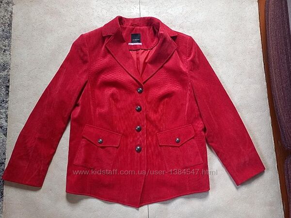 Брендовый красный удлиненный пиджак пальто Fabiani, 14-16 размер. 