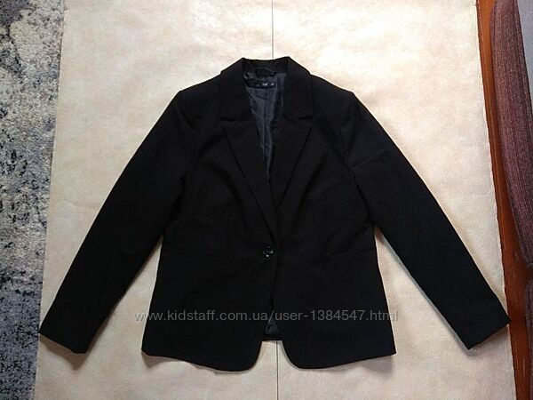 Брендовый черный пиджак жакет F&F, 16 размер.  