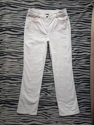 Брендовые прямые белые джинсы трубы с высокой талией BC, 42 размер. 