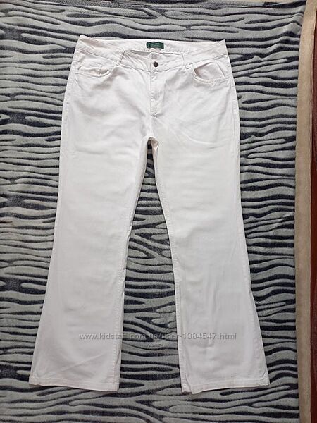 Брендовые белые джинсы палаццо клеш с высокой талией La Redoute, 18 размер.