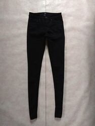 Стильные черные джинсы скинни H&M, 34 размер. 