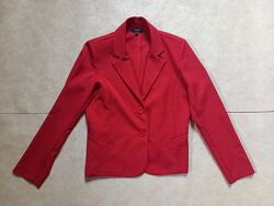 Брендовый красный пиджак жакет Opera Milano, 12 размер. Made in Italy.
