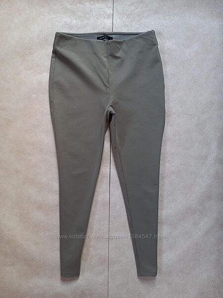 Брендовыe леггинсы штаны скинни c высокой талией Hallhuber, 16 размер.