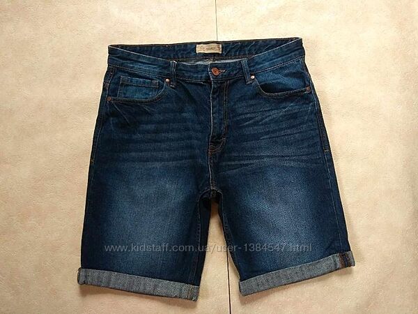Мужские брендовые джинсовые шорты бриджи с высокой талией LFT, 32 pазмер. 