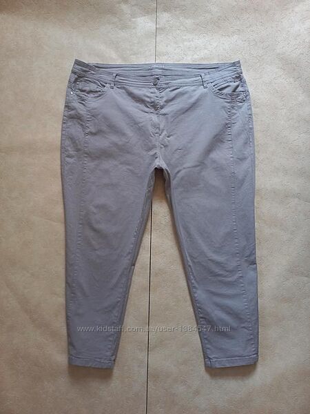 Большие коттоновые штаны брюки скинни с высокой талией C&A, 20 размер.