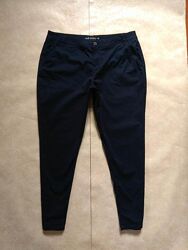 Зауженные коттоновые штаны брюки скинни с высокой талией C&A, 18 размер. 