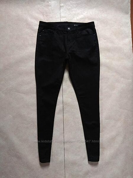 Брендовые черные джинсы скинни с высокой талией Principles, 12 размер.
