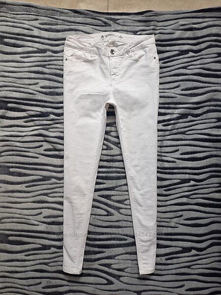 Стильные белые джинсы скинни Zebra, 38 размер.