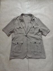 Брендовый удлиненный пиджак жакет на короткий рукав Primark, 16-18 размер. 