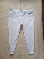 Боталы большие белые джинсы скинни с высокой талией George, 24 размер.
