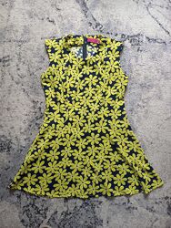 Брендовое яркое летнее платье мини Boohoo, 12 размера. 