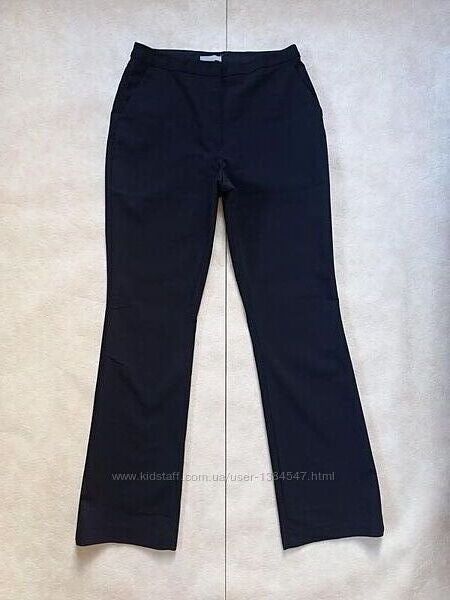 Черные брендовые штаны брюки клеш с высокой талией H&M, 40 pазмер. 