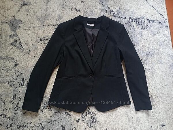 Брендовый черный пиджак жакет H&M, L размер.