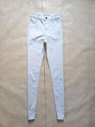 Брендовые белые джинсы скинни с высокой талией Denim co, 6 pазмер. 