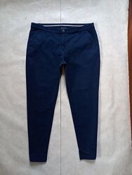 Коттоновые зауженные штаны брюки скинни с высокой талией Yessica, 18 размер