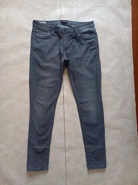 Мужские брендовые джинсы скинни с высокой талией Jack&Jones, 36 pазмер. 