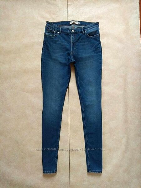 Стильные джинсы скинни с высокой талией H&M, 12 размер.