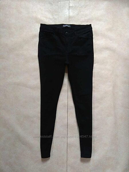 Брендовые черные джинсы скинни с высокой талией Denim co, 14 размер.