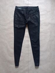 Новые джинсы скинни с пропиткой под кожу и высокой талией Next, 14 размер.