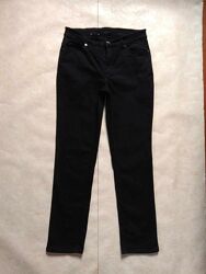 Брендовые черные прямые джинсы с высокой талией Mac, 14 размер. 