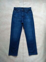 Стильные прямые джинсы трубы мом с высокой талией Uniqlo, 10 размер. 