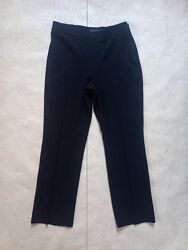  Брендовые черные штаны брюки палаццо трубы с высокой талией M&S, 12 pазмер