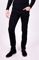  Брендовые черные мужские джинсы скинни Denim co, 30 размер. 