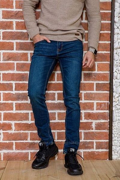 Брендовые мужские джинсы скинни Clockhouse, 34 размер.