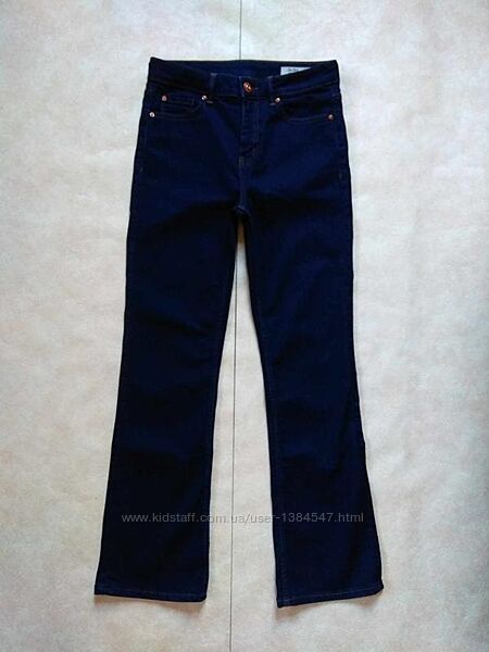 Брендовые джинсы клеш с высокой талией M&S, 12 размер. 