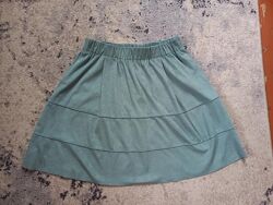 Брендовая замшевая юбка с высокой талией Noisy may, 12 размер. 