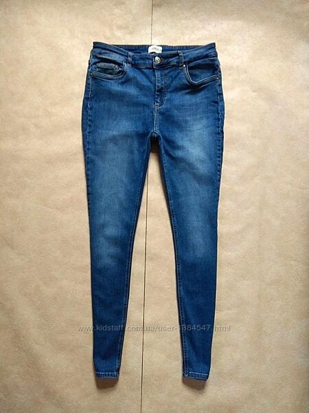 Брендовые джинсы скинни с высокой талией Only, 12 размер. 
